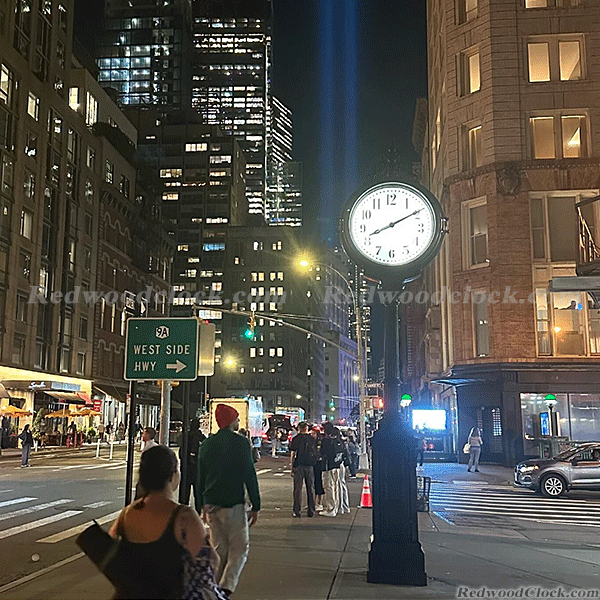 Bogardus Plaza Post Clock,Seth Thomas Sidewalk Post Clock